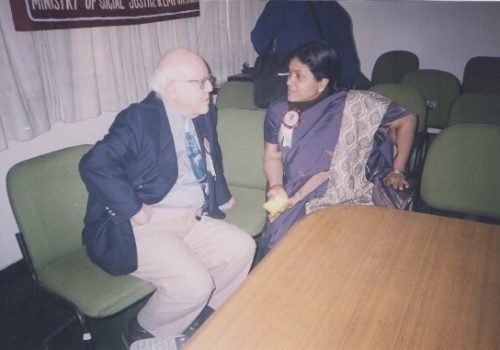 Ms Saswati Singh with Dr Nervyn Fox